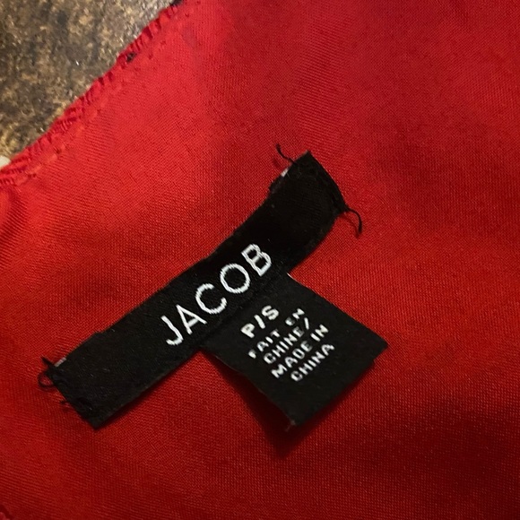 Jacob Women’s Red Polka Dot Retro Pin Up - Picture 3 of 3